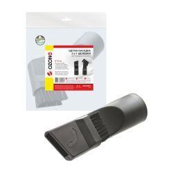 Щетка-насадка для пылесоса "2 в 1" Ozone щелевая для труднодоступных мест, под трубку 32 мм