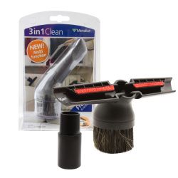 Насадка-щетка для пылесоса Menalux комбинированная "3 в 1" с переходником, под трубку 32 и 35 мм