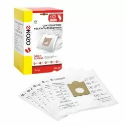 Мешки-пылесборники Ozone синтетические 12 шт + 2 микрофильтра для CONTI, KARCHER, ENTRONIC и др.