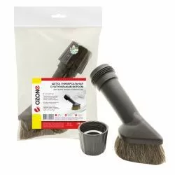 Универсальная щетка для пылесоса Ozone с натуральным ворсом, под трубку 27-37 мм