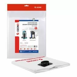 Мешки-пылесборники Ozone синтетические 3 шт для GISOWATT, MAKITA, NILFISK