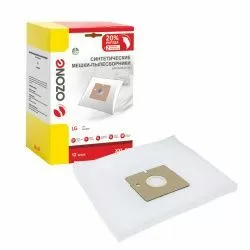 Мешки-пылесборники Ozone синтетические 12 шт + 2 микрофильтра для LG, LIV, ROLSEN