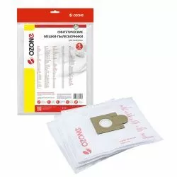 Мешки-пылесборники Ozone синтетические 3 шт для THOMAS, KALORIK, NOVAMATIC и др.