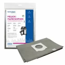 Мешок-пылесборник Euroclean многоразовый с пластиковым зажимом для BENNETT, FAVOURITE, FINEPOWER и др.