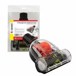 Турбощетка компактная для пылесоса Ozone, черная, шириной 115 мм, под трубку 32 мм