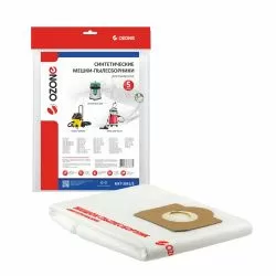Мешки-пылесборники Ozone синтетические 5 шт для AEG, ANNOVI REVERBERI, BOSCH и др.