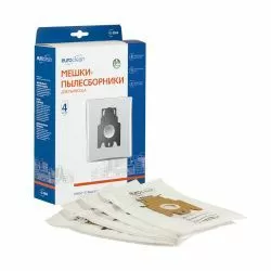 Мешки-пылесборники Euroclean синтетические 4 шт для HANSEATIC, HOOVER, IRIT и др.