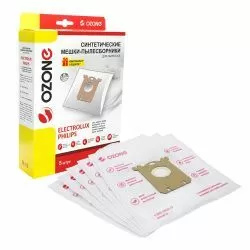 Мешки-пылесборники Ozone синтетические 5 шт + микрофильтр для ELECTROLUX, QUELLE, SATRAP и др.