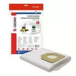 Мешки-пылесборники Ozone синтетические, с увеличенным объемом, 5 шт для AEG, ANNOVI REVERBERI, BOSCH и др.