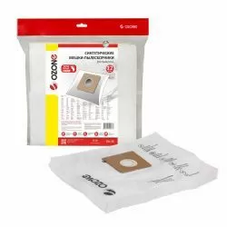 Мешки-пылесборники Ozone синтетические 12 шт + 2 микрофильтра для SALCO, FUNAI, TEAM и др.