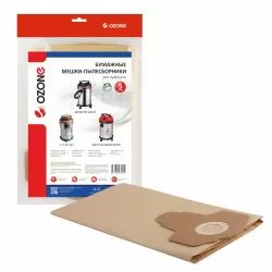 Мешки-пылесборники Ozone бумажные 5 шт для BAUMASTER, FASTER TOOLS, FAVOURITE и др.