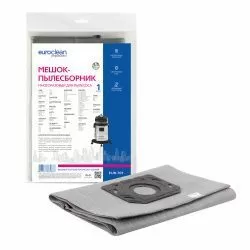 Мешок-пылесборник Euroclean многоразовый с пластиковым зажимом для DELVIR, KARCHER, BAIYUN и др.