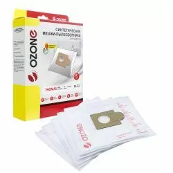 Мешки-пылесборники Ozone синтетические 5 шт + микрофильтр для THOMAS, KALORIK, NOVAMATIC и др.