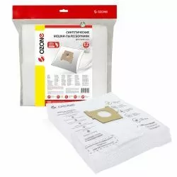 Мешки-пылесборники Ozone синтетические 12 шт + 2 микрофильтра для BOSCH, ROTEL, ZELMER и др.