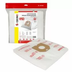 Мешки-пылесборники Ozone синтетические 12 шт + 2 микрофильтра для AIRMATE, BOMANN, CLATRONIC и др.