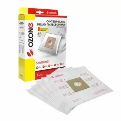 Мешки-пылесборники Ozone синтетические 5 шт + микрофильтр для SAMSUNG