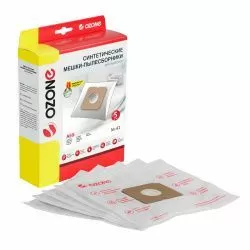 Мешки-пылесборники Ozone синтетические 5 шт + микрофильтр для SINGER, ZANUSSI, QUELLE и др.