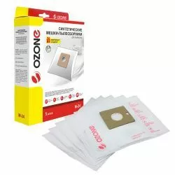 Мешки-пылесборники Ozone синтетические 5 шт + микрофильтр для HOTPOINT-ARISTON, FAKIR, BORK и др.