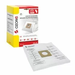 Мешки-пылесборники Ozone синтетические 12 шт + 2 микрофильтра для LG, EVGO, POLAR и др.