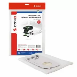 Мешки-пылесборники Ozone синтетические 3 шт для FESTOOL