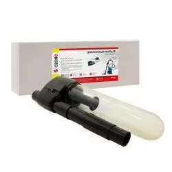 Циклонный фильтр Ozone для пылесоса, под трубку 28, 32, 35, 37 мм, черный