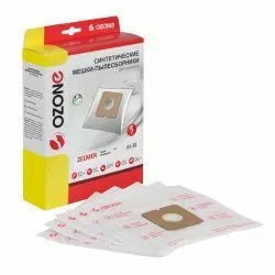 Мешки-пылесборники Ozone синтетические 5 шт для FAKIR, HANSEATIC, OTTO и др.