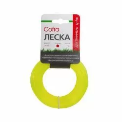 Леска Cofra 2,4 мм семиугольное сечение для триммера, 15 м