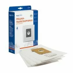 Мешки-пылесборники Euroclean синтетические 4 шт для BOSCH, PRIVILEG, PROFILO и др.