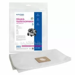 Мешки-пылесборники Euroclean синтетические 5 шт для ELITECH, FIMAP, OASIS и др.