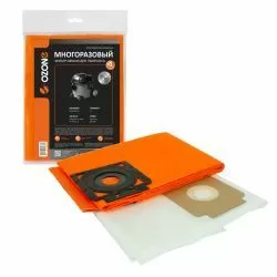 Мешок-пылесборник Ozone многоразовый c высокой степенью защиты HEPA-фильтра, с текстильной застежкой для BENNETT, REDVERG, SOTECO и др.