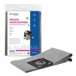 Мешок-пылесборник Euroclean многоразовый с пластиковым зажимом для BENNETT, REDVERG, SOTECO и др.