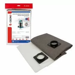 Мешок-пылесборник Ozone многоразовый на молнии для GISOWATT, MAKITA, NILFISK