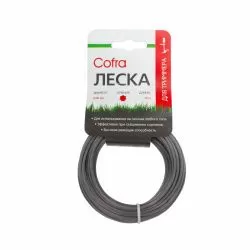 Леска Cofra 2,0 мм семиугольное сечение для триммера, 15 м