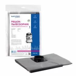 Мешок-пылесборник Euroclean многоразовый с пластиковым зажимом для GISOWATT, MAKITA