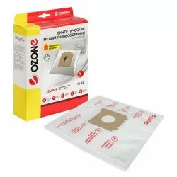 Мешки-пылесборники Ozone синтетические 5 шт + микрофильтр для BESTRON, BORK, HANSEATIC и др.