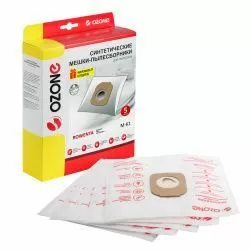 Мешки-пылесборники Ozone синтетические 5 шт + микрофильтр для MOULINEX, OBH NORDICA, ROWENTA и др.