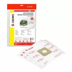 Мешки-пылесборники Ozone синтетические 3 шт для FAKIR, HANSEATIC, OTTO и др.