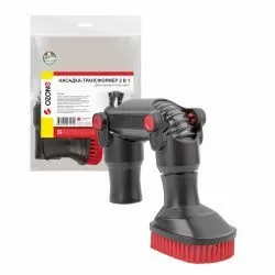 Насадка трансформер 2 в1 для пылесоса Ozone с подвижными шарнирами и мягким синтетическим ворсом, под трубку 32 мм