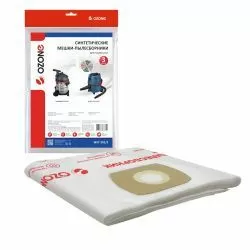 Мешки-пылесборники Ozone синтетические 3 шт для BOSCH, HAMMER, HAMMERFLEX и др.