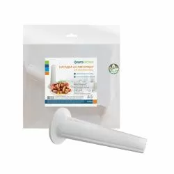 Насадка на мясорубку Eurokitchen для набивки колбас, диаметр прилегающего к решетке кольца 64 мм, длина 153,5 мм