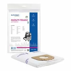 Фильтр-мешки Euroclean синтетические 5 шт для KARCHER