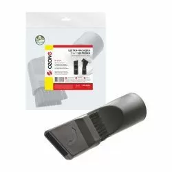 Щетка-насадка для пылесоса "2 в 1" Ozone щелевая для труднодоступных мест, под трубку 32 мм